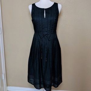 LOFT Blue Sleeveless Keyhole Neckline Dress - 6P